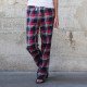 SK083 - Pantalon confort laine tartan Femme