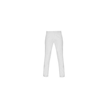 AQ060 - Pantalon chino en coton coupe classique femme