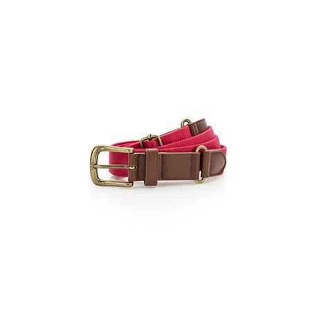 AQ902 - Ceinture en toile et similicuir