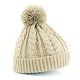 BC454 - Bonnet snowstar en tricot torsadé