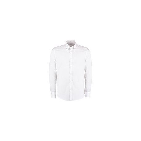 KK139 - Chemise Sergé Oxford Coupe Slim à Manches Longues Sans Repassage