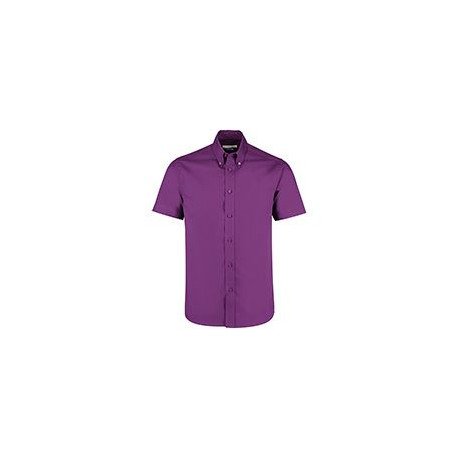 KK187 - Chemise Oxford de première qualité à manches courtes slim