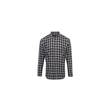 PR250 - Chemise Homme manches longues à carreaux en coton Mulligan