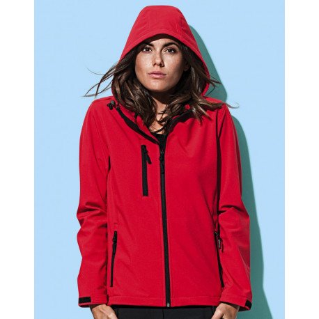 ST5340 - Womens Active Softest Shell Hooded Jacket