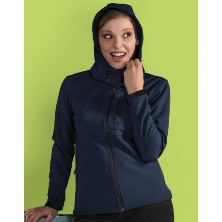 SG44F - Ladies Hooded Softshell