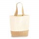 WM450 - Sac de courses en toile avec base en jute