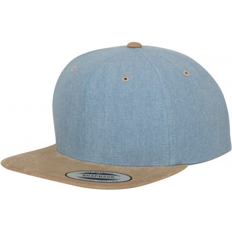 6089CH - Snapback en daim Chambray