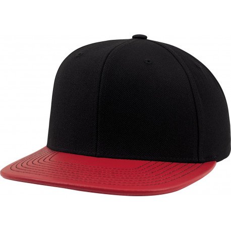 6089PU - Visière snapback métallique