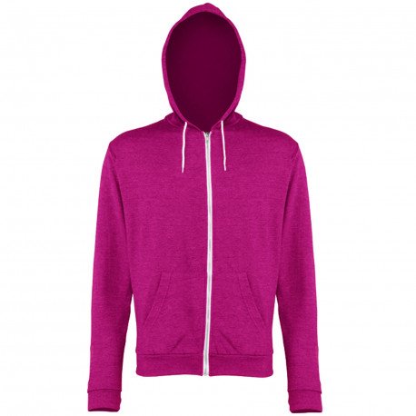 JH058 - Sweat à capuche zippé Heather