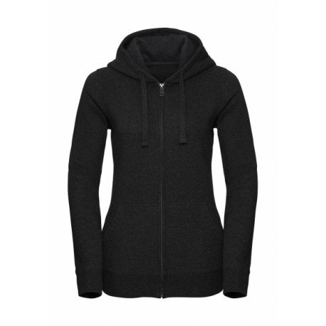 R-263F-0 - Ladies` Authentic Melange Zipped Hood Sweat