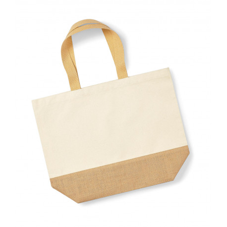 W452 - Jute Base Canvas Tote XL