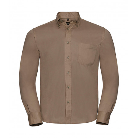 R-916M-0 - Chemise en sergé classique à manches longues Homme