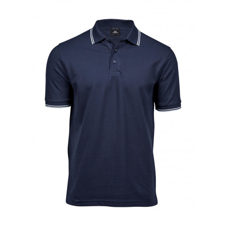 1407 - Luxury Stripe Stretch Polo