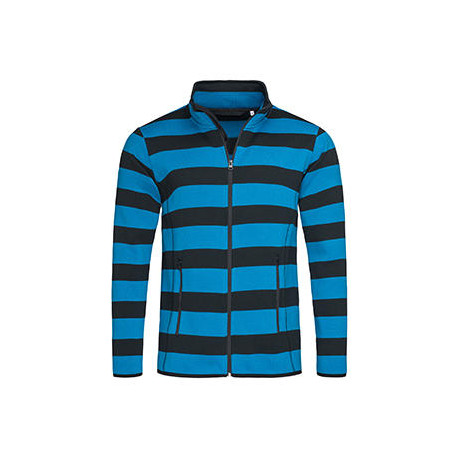 ST5090 - Active Striped Fleece Jacket Men