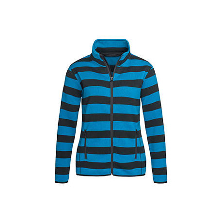 ST5190 - Active Striped Fleece Jacket Women